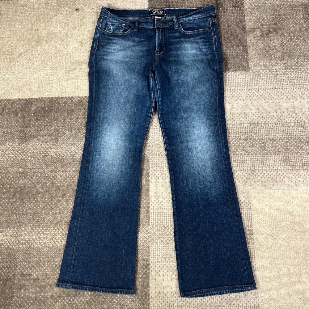Lucky Brand Womens Jeans Size 14/32 Bootcut Sweet Low Rise Denim Blue